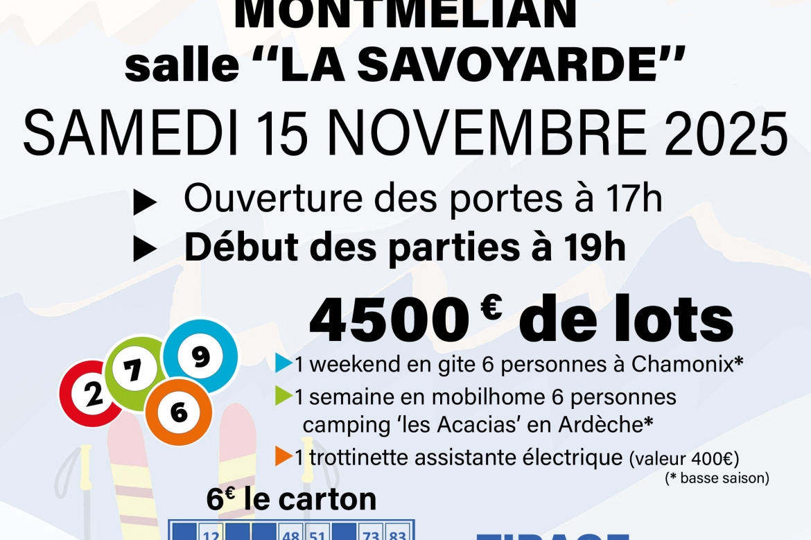 Loto du Ski Club des Cheminots Savoyards