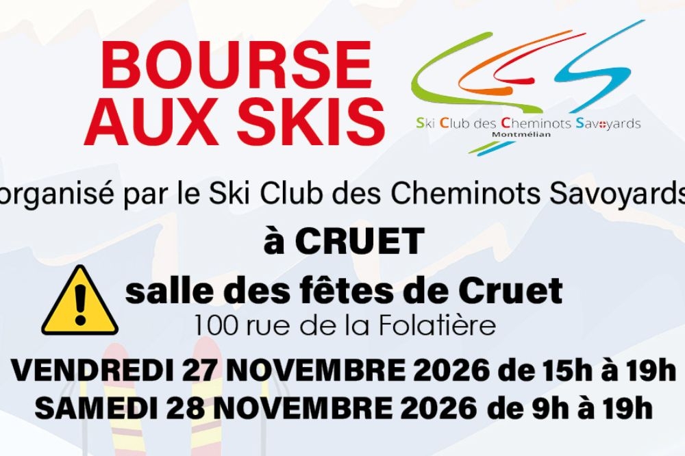 BOURSE AUX SKIS 2026